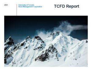 Cover of 2023 UTAM TCFD Report.